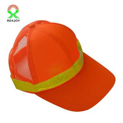 High Quality Reflective Custom Adult Construction Hi Vis Cap