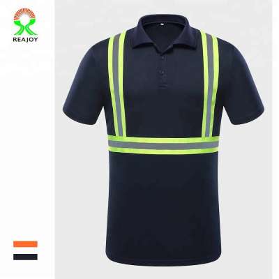 Factory supply Custom 100% Polyester Men T Shirt, Wholesale Blank Breathable Polo Shirt, Hot Sale Fitness reflective T Shirts